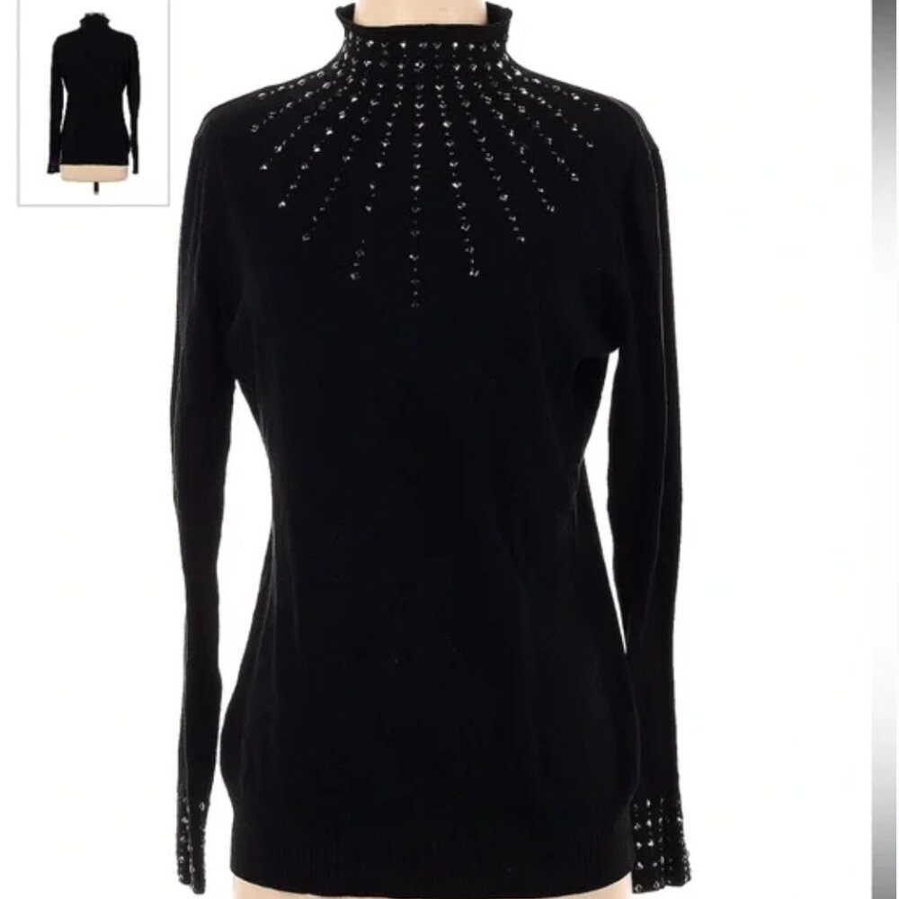 Vila Milano Black Jewel Sweater-size XL